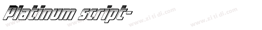 Platinum script字体转换